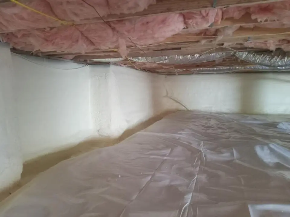 Crawl space encapsulation with closed-cell spray foam for Attic Insulation in Apache Junction